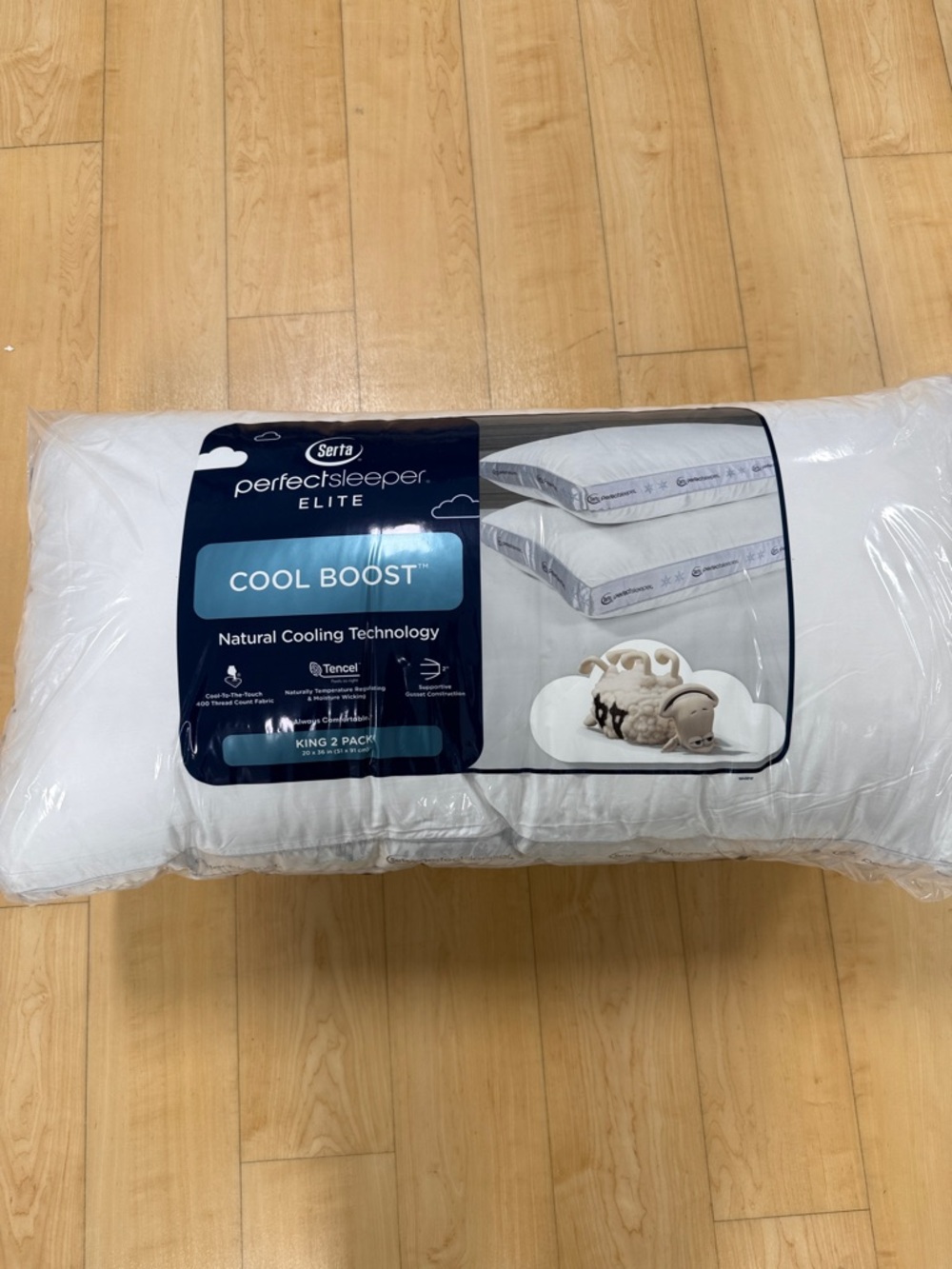 Serta Perfect Sleeper Elite Cool Boost King Pillow - White